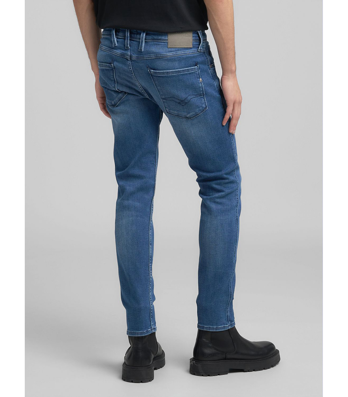 スリムフィットANBASS ブルーパワーストレッチデニム 詳細画像 ブルー 3